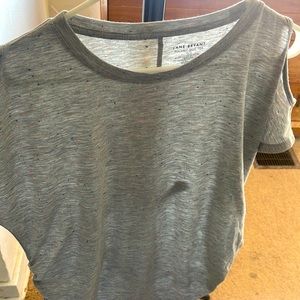 Lane Bryant Ruched Side speckled paint T shirt NWOT SIZE 10/12